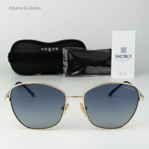 Vogue Women Sunglasses Gold Grey Blue Grad Butterfly VO4232S 848/4L BRAND NEW